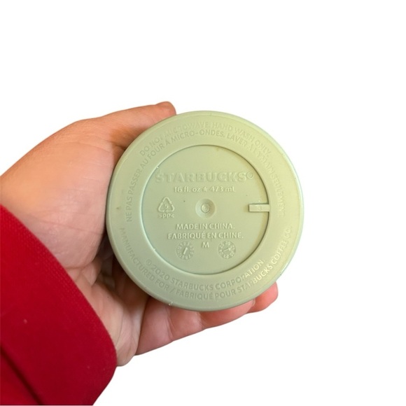 Starbucks 2021 Green Recycled Plastic Tumbler 16oz mint green - Picture 3 of 4